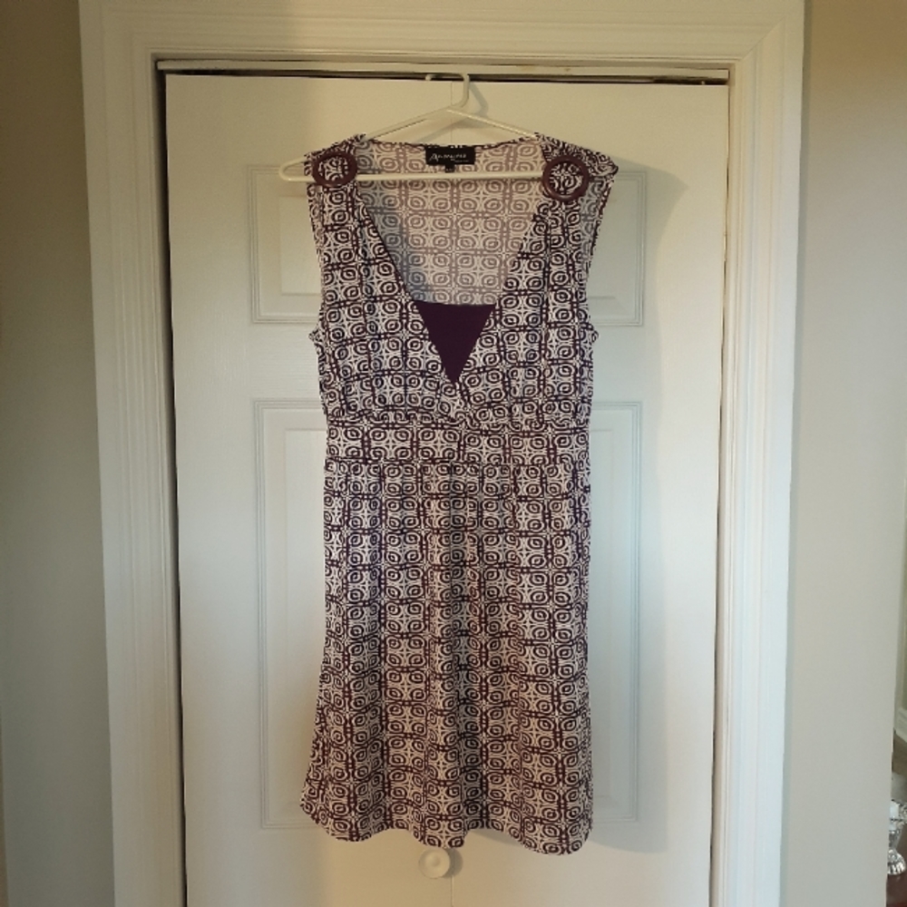 Ladies dress by Anonyme sans toi..purple & white size M